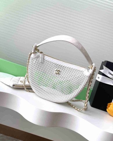 Chanel Mesh Half Moon Bag