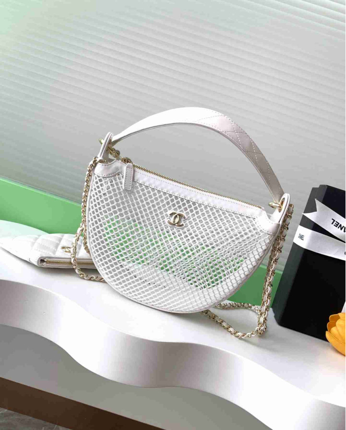 Chanel Mesh Half Moon Bag