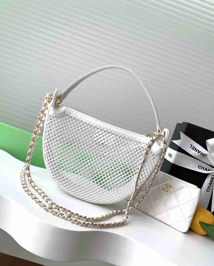 Chanel Mesh Half Moon Bag