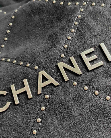 Chanel Studded Denim 22 Bag
