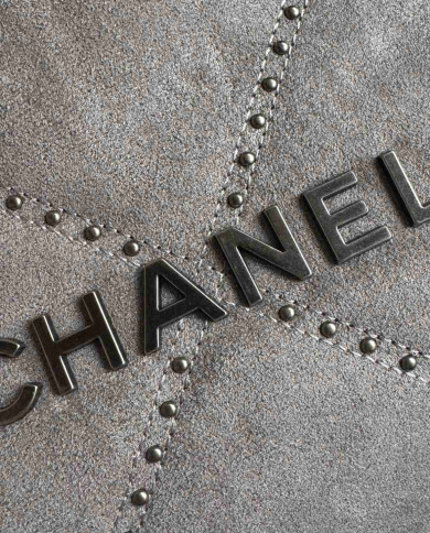 Chanel Studded Denim 22 Bag