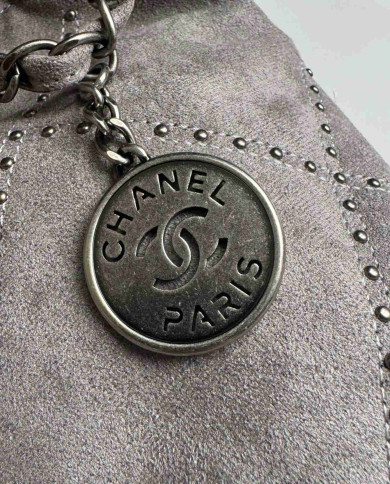 Chanel Studded Denim 22 Bag