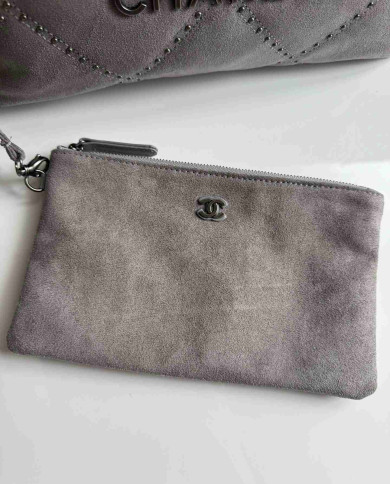 Chanel Studded Denim 22 Bag