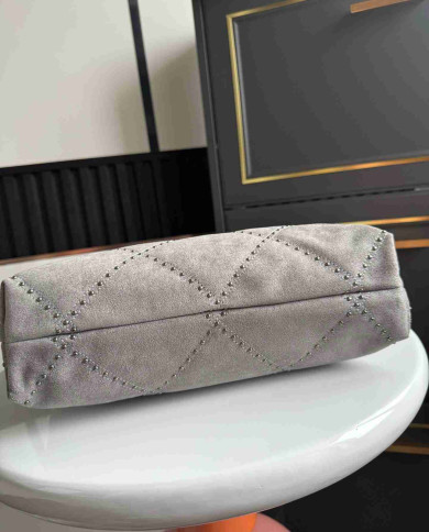 Chanel Studded Denim 22 Bag