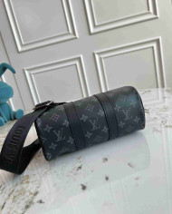 LV Monogram Shadow Keepall Bandoulière 25