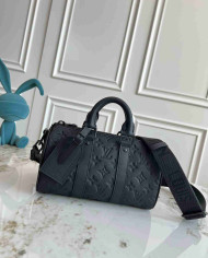 LV Monogram Shadow Keepall Bandoulière 25