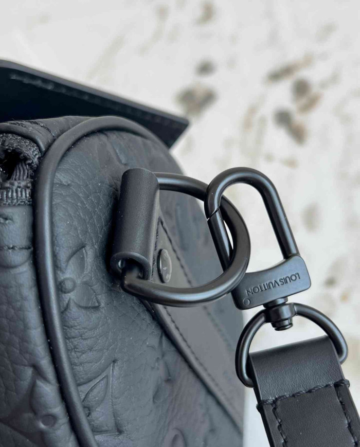 LV Monogram Shadow Keepall Bandoulière 25 with Chain