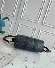 LV Monogram Shadow Keepall Bandoulière 25 with Chain