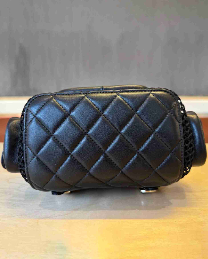 Chanel Mesh and Lambskin Backpack
