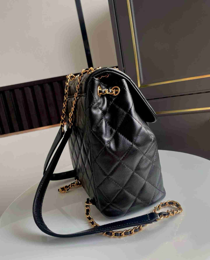 Chanel Quilted Backpack with Chain