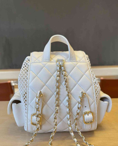 Chanel Mesh and Lambskin Backpack