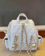 Chanel Mesh and Lambskin Backpack