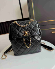 Chanel Quilted Backpack with Chain