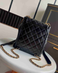 Chanel Quilted Backpack with Chain
