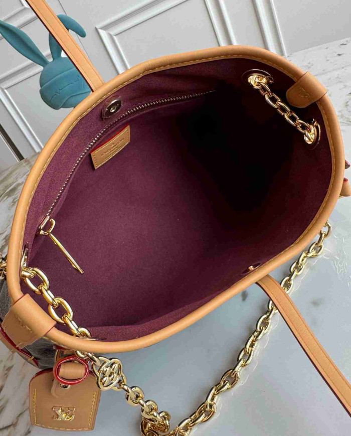 LV Monogram Empreinte Leather Felicie Chain Bag