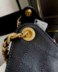 Chanel Drawstring Bucket Bag with Chain