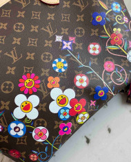 LV Monogram Neverfull MM Painted Flowers
