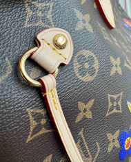 LV Monogram Neverfull MM Painted Flowers