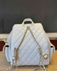 Chanel Mesh and Lambskin Backpack