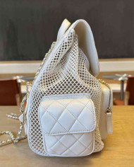 Chanel Mesh and Lambskin Backpack