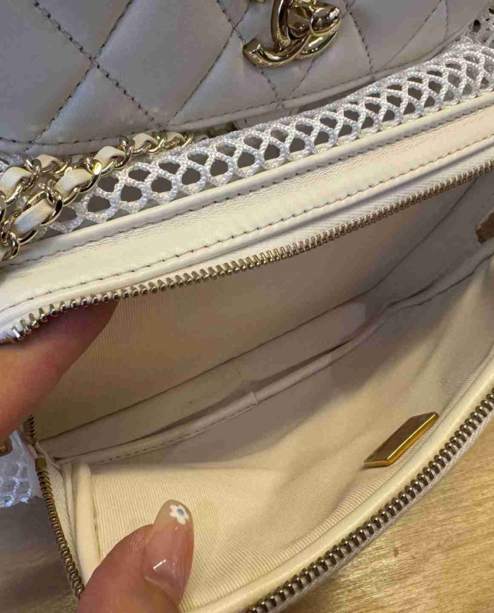 Chanel Mesh and Lambskin Backpack