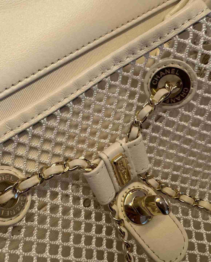 Chanel Mesh and Lambskin Backpack