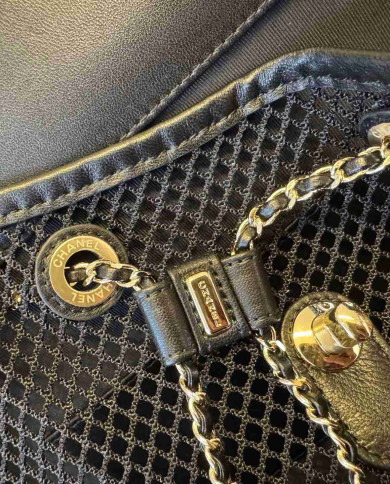 Chanel Mesh and Lambskin Backpack