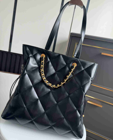 Chanel Quilted Shopping Bag with Chain