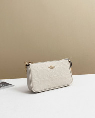 Coach Embossed Chain Baguette