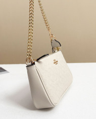 Coach Embossed Chain Baguette