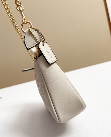 Coach Embossed Chain Baguette