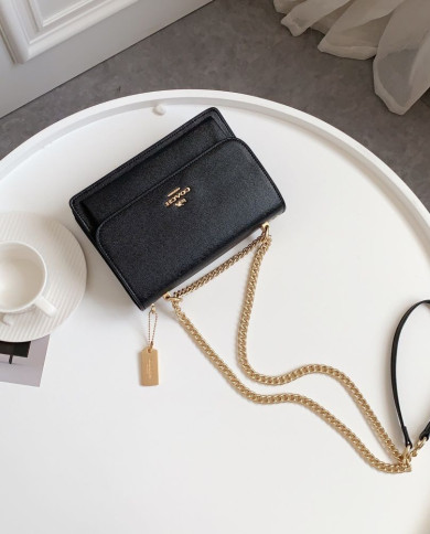 Coach Leather Chain Crossbody Bag