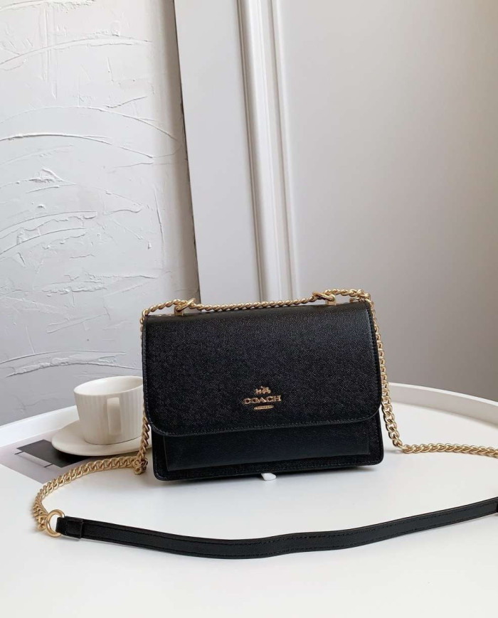 Coach Leather Chain Crossbody Bag