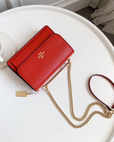 Coach Leather Chain Crossbody Bag