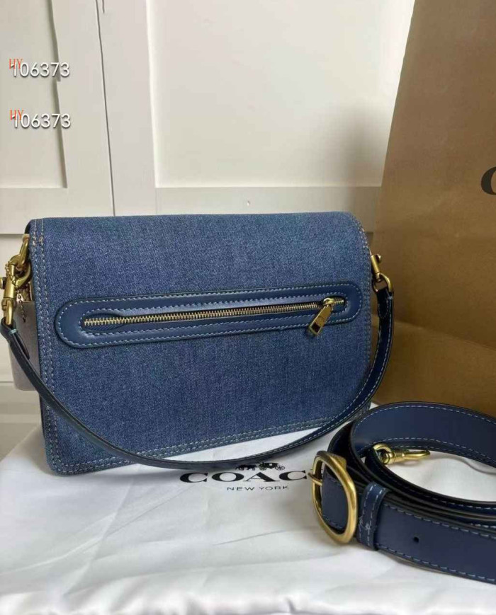Coach Denim Tabby Chain Shoulder Bag