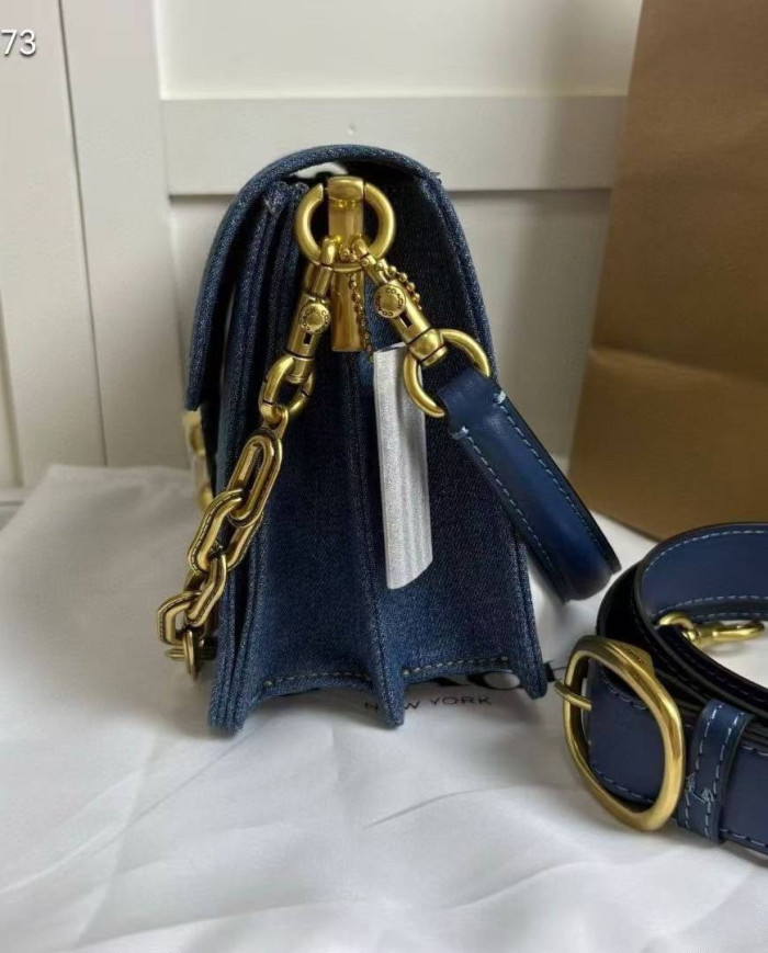 Coach Denim Tabby Chain Shoulder Bag