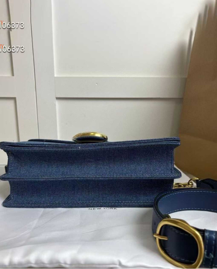 Coach Denim Tabby Chain Shoulder Bag