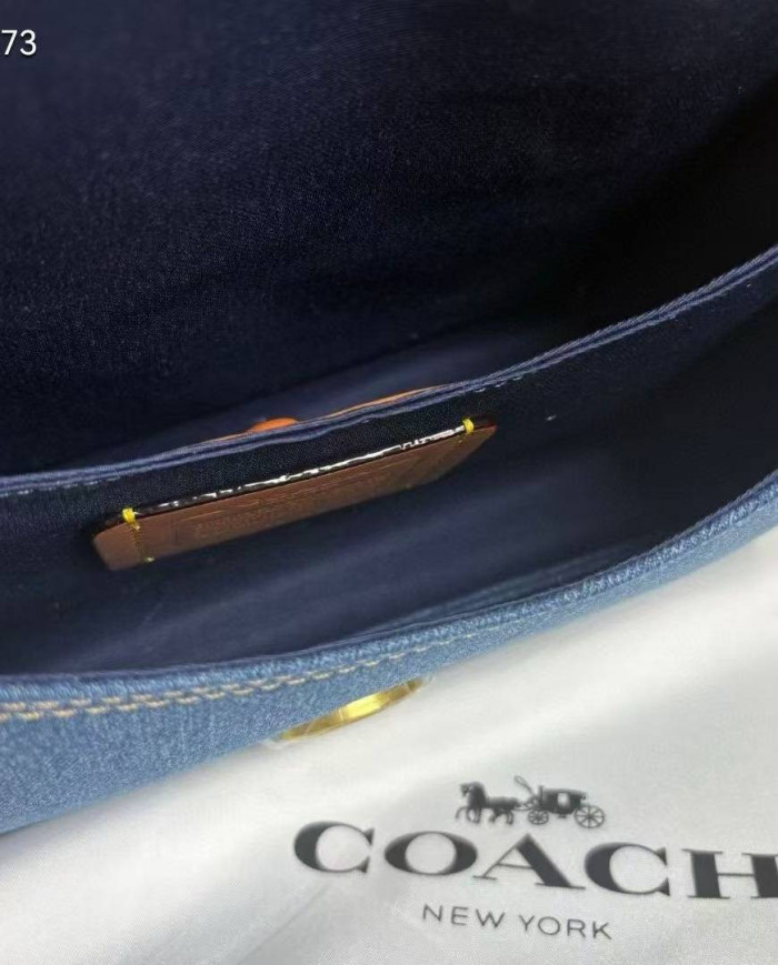 Coach Denim Tabby Chain Shoulder Bag