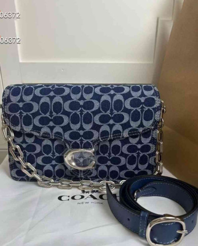 Coach Denim Tabby Chain Shoulder Bag