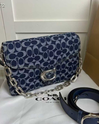 Coach Denim Tabby Chain Shoulder Bag