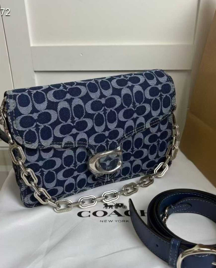 Coach Denim Tabby Chain Shoulder Bag