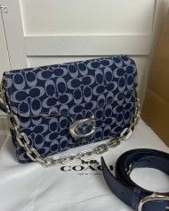 Coach Denim Tabby Chain Shoulder Bag