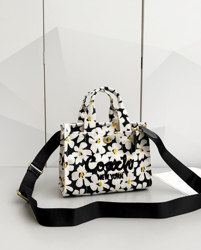 Coach Floral Print Cargo Tote