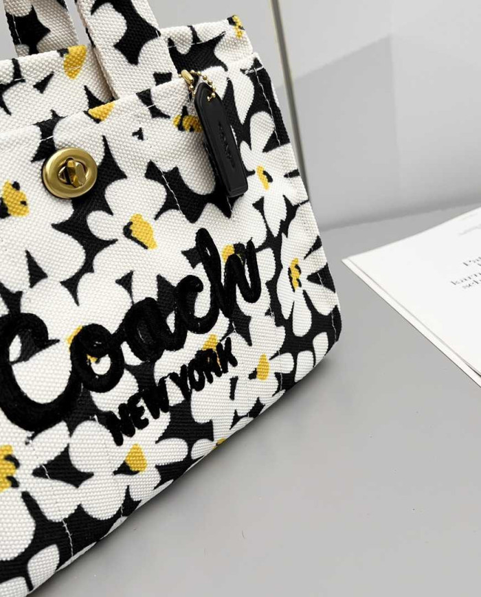 Coach Floral Print Cargo Tote