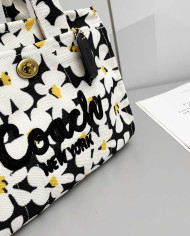 Coach Floral Print Cargo Tote