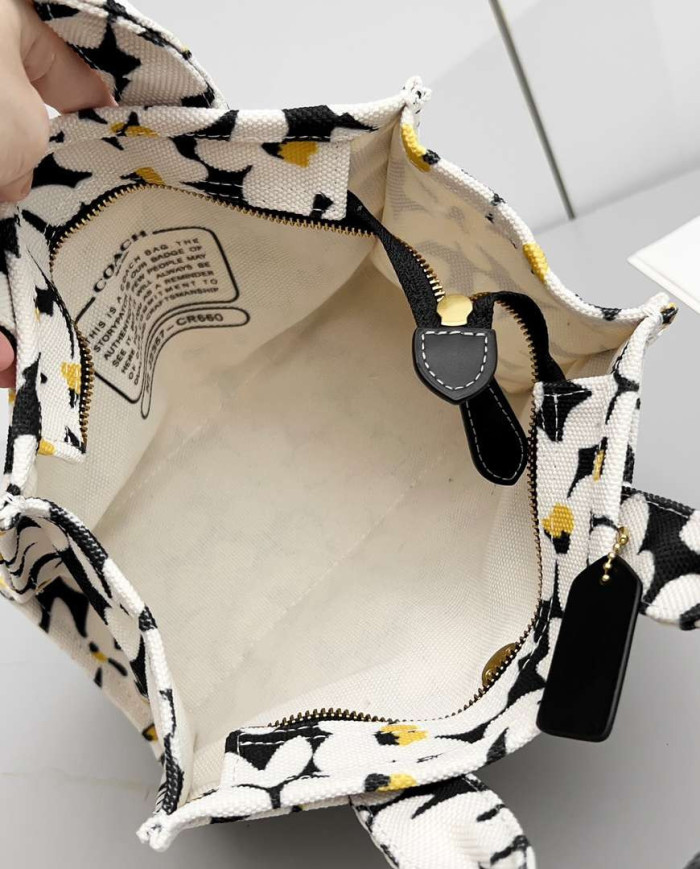 Coach Floral Print Cargo Tote