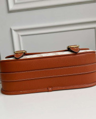 Coach Horse and Carriage Print Leather Messenger Bag