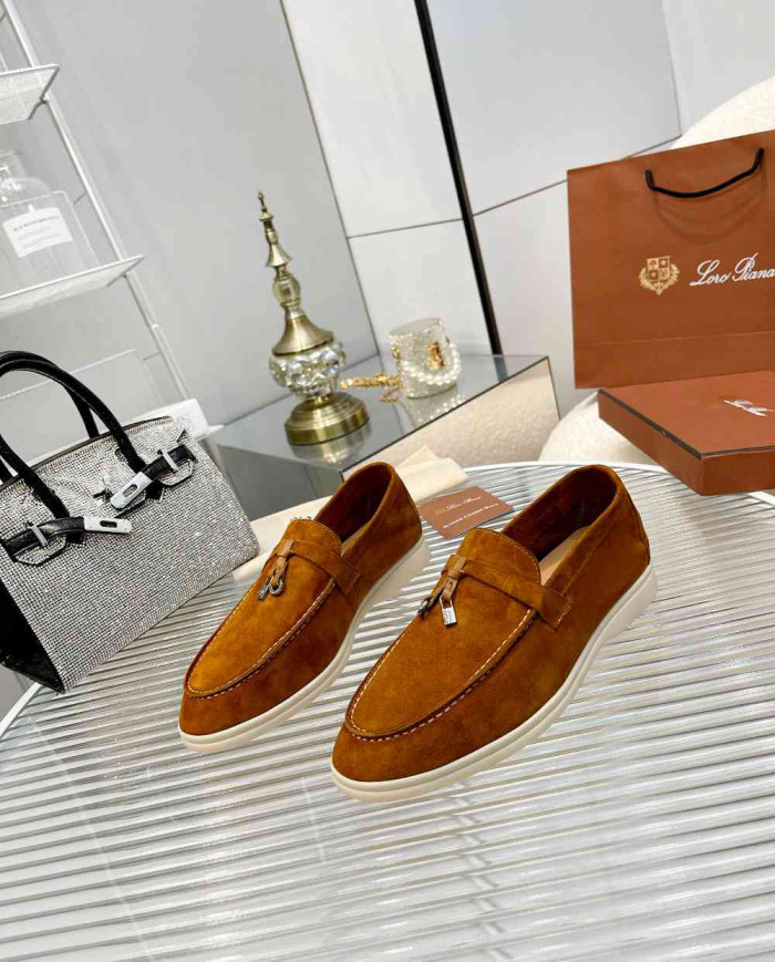 Loro Piana Suede Loafers