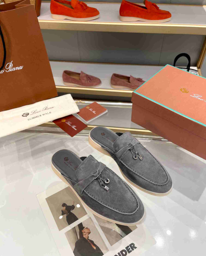 Loro Piana Suede Mules