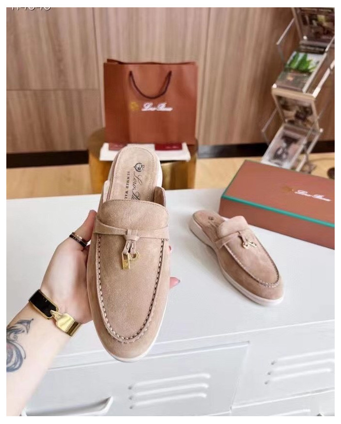 Loro Piana Suede Mules